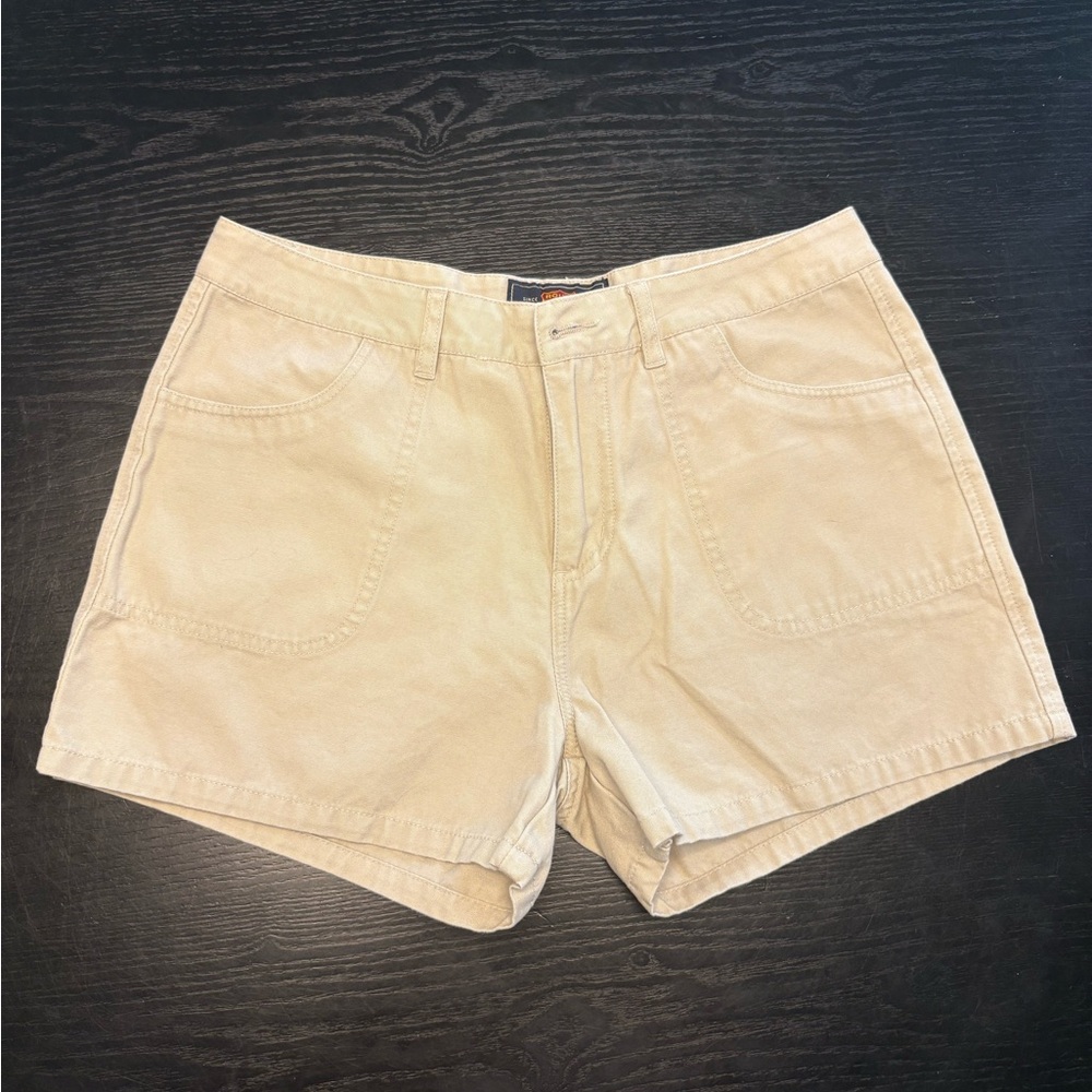 Route 66 Women's Beige Cargo Shorts